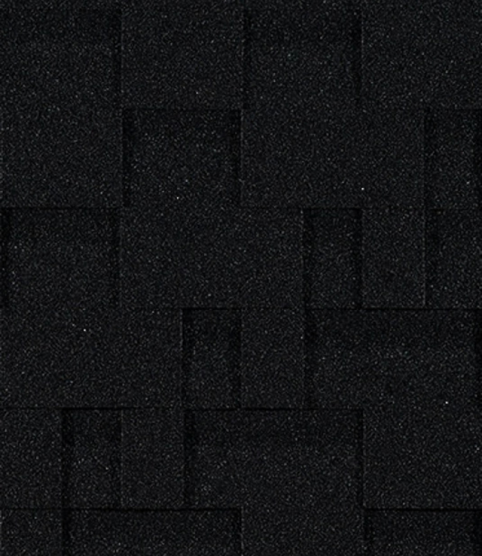 Гибкая черепица Docke / Деке PIE EURASIA ЛАБИРИНТ, Чёрный