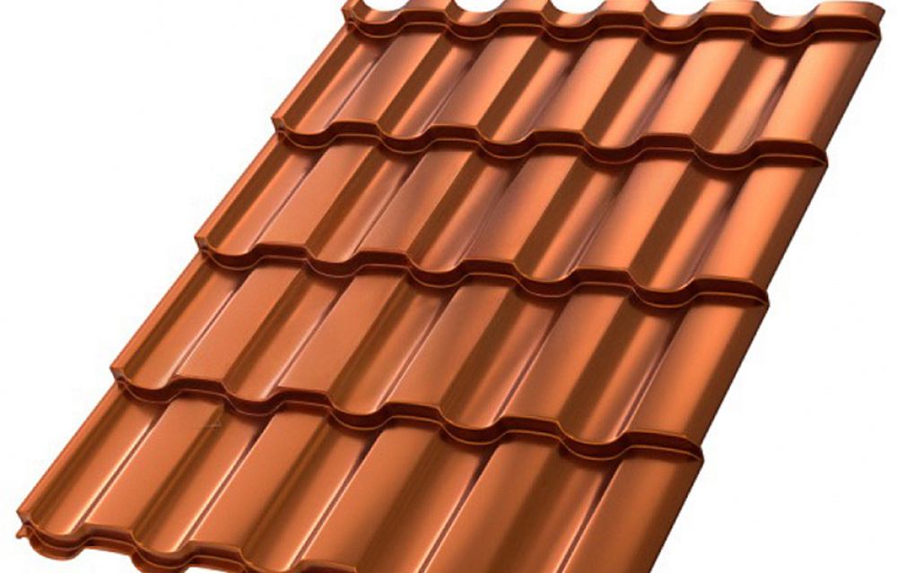 Металлочерепица МП Монтекристо-SL (AGNETA-03-Copper\Copper-0.5)