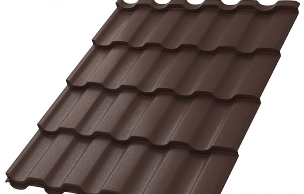 Металлочерепица МП Монтекристо-S (MattMP-20-8017-0.5)