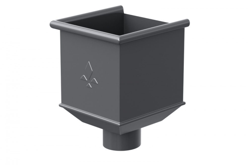 Водосточная система Aquasystem PU Воронка водосборная RAL7024