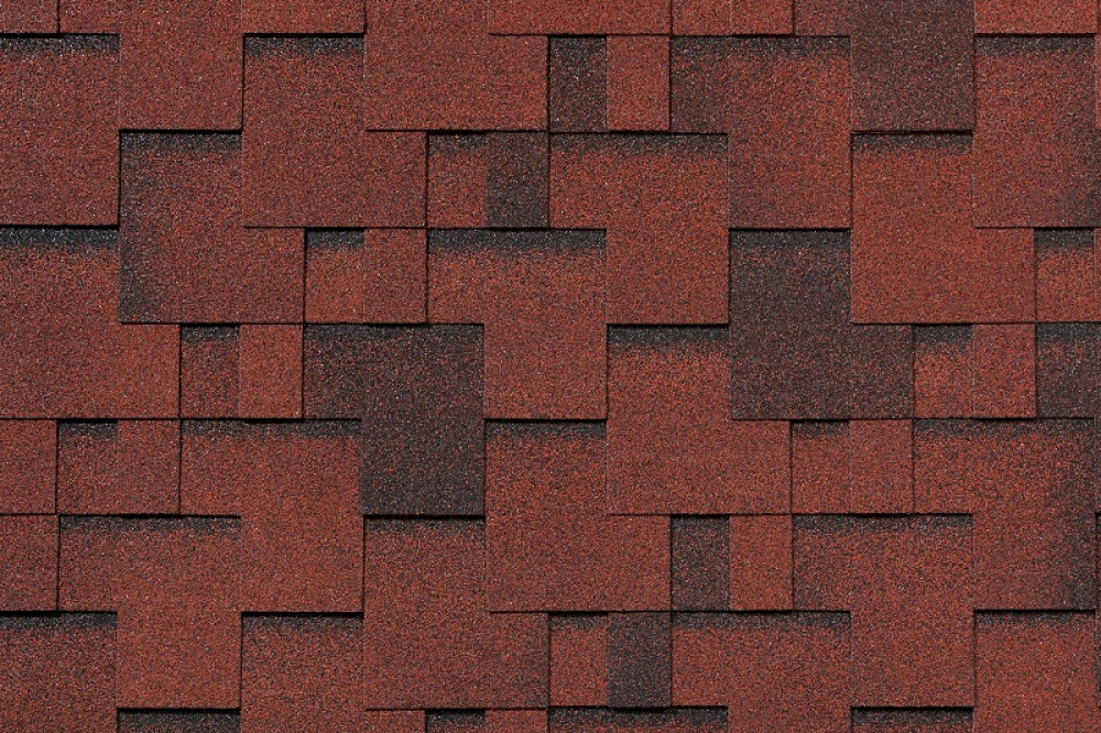 Гибкая черепица Shingle Roofshield Family LITE Модерн Красный