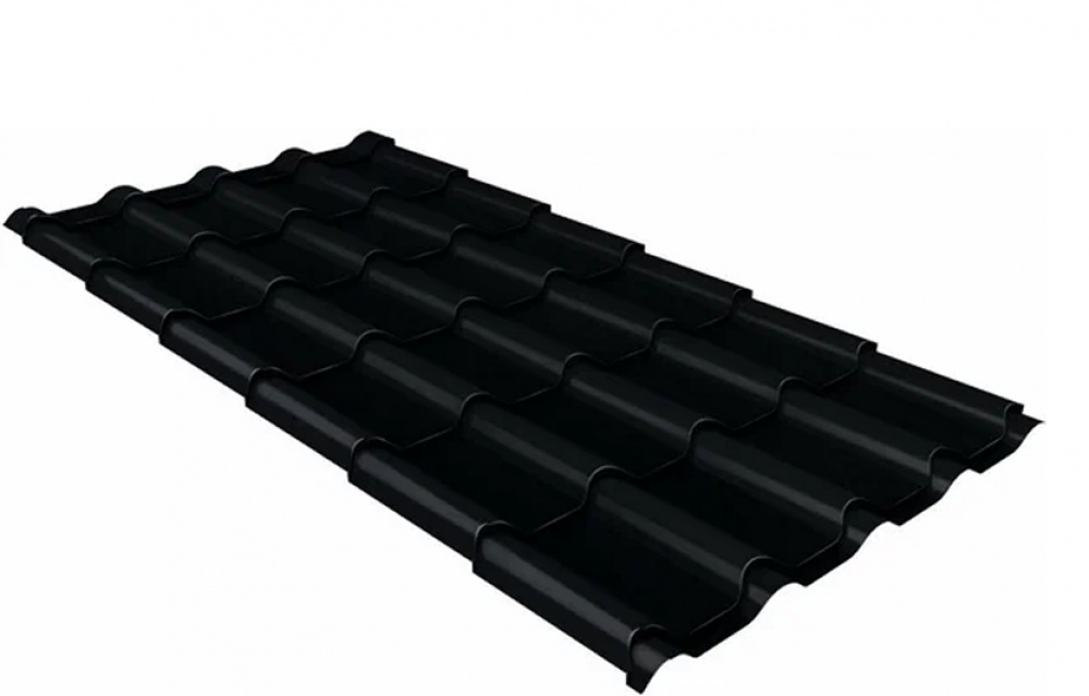 Металлочерепица Grand Line Kamea PurPro RAL 9005 черный