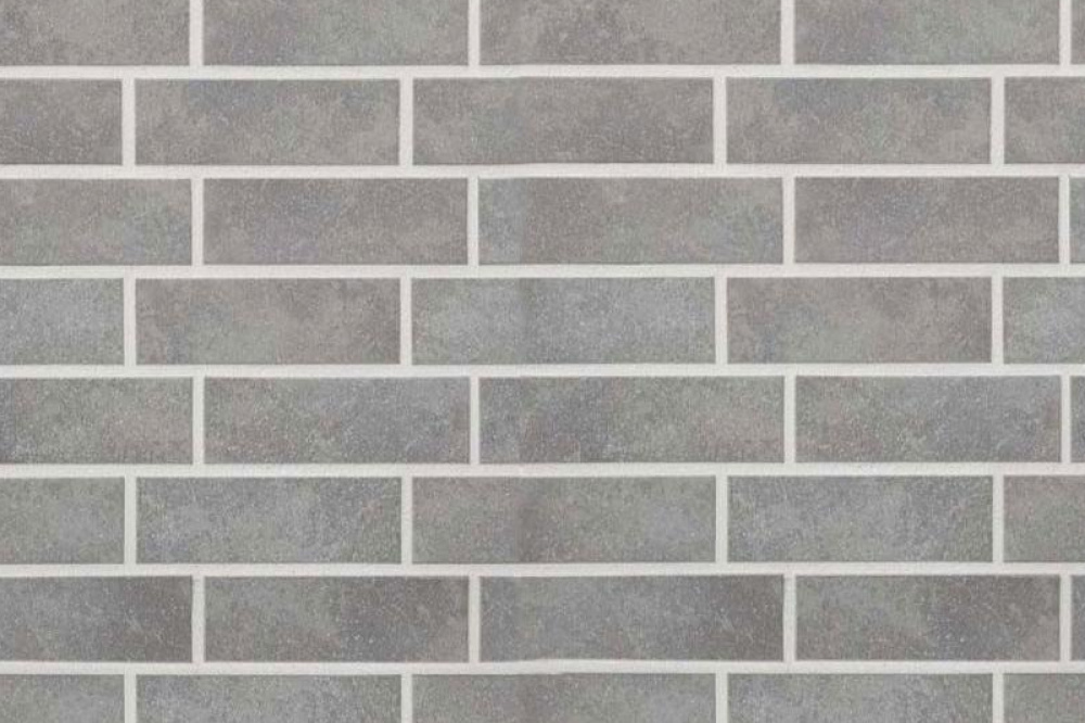 Клинкерная плитка Stroeher Keravette Shine 840 grigio рельефная NF8, 240*71*8 мм