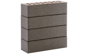 Кирпич клинкерный ЛСР Эльфюс серебристый гладкий 250*85*65 мм