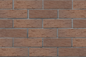 Кирпич клинкерный ЛСР Прага светло-коричневый флэш береста 250*85*65 мм