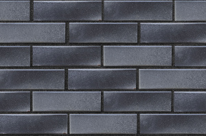 Кирпич клинкерный ЛСР Берген черно-серебристый гладкий 250*85*65 мм