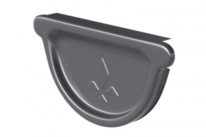 Водосточная система Aquasystem  PE Заглушка универсальная с резиновым уплотнителем, 90/125 RAL7024