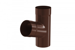 Водосточная система Aquasystem PU Тройник, 90/125 RAL8017