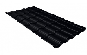 Металлочерепица Grand Line Kredo PurPro RAL 9005 черный