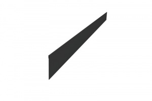 Ламель забора жалюзи Palermo стартовая/финишная для калиток и ворот 0,5 Quarzit