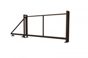 Ворота откатные Жалюзи Texas 2,0х3,5 без заполнения (ламель 150 мм)