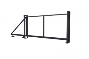 Ворота откатные Жалюзи Texas 2,0х4,5 без заполнения (ламель 125 мм)