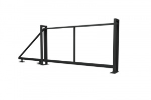 Ворота откатные Жалюзи Texas 2,0х4,5 без заполнения (ламель 150 мм)