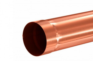 Водосточная система Aquasystem МЕДЬ ТРУБА ВОДОСТОЧНАЯ 1М 125/90 BC